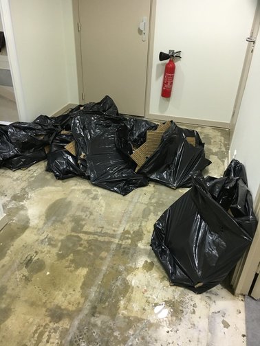 sacs poubelles à jeter